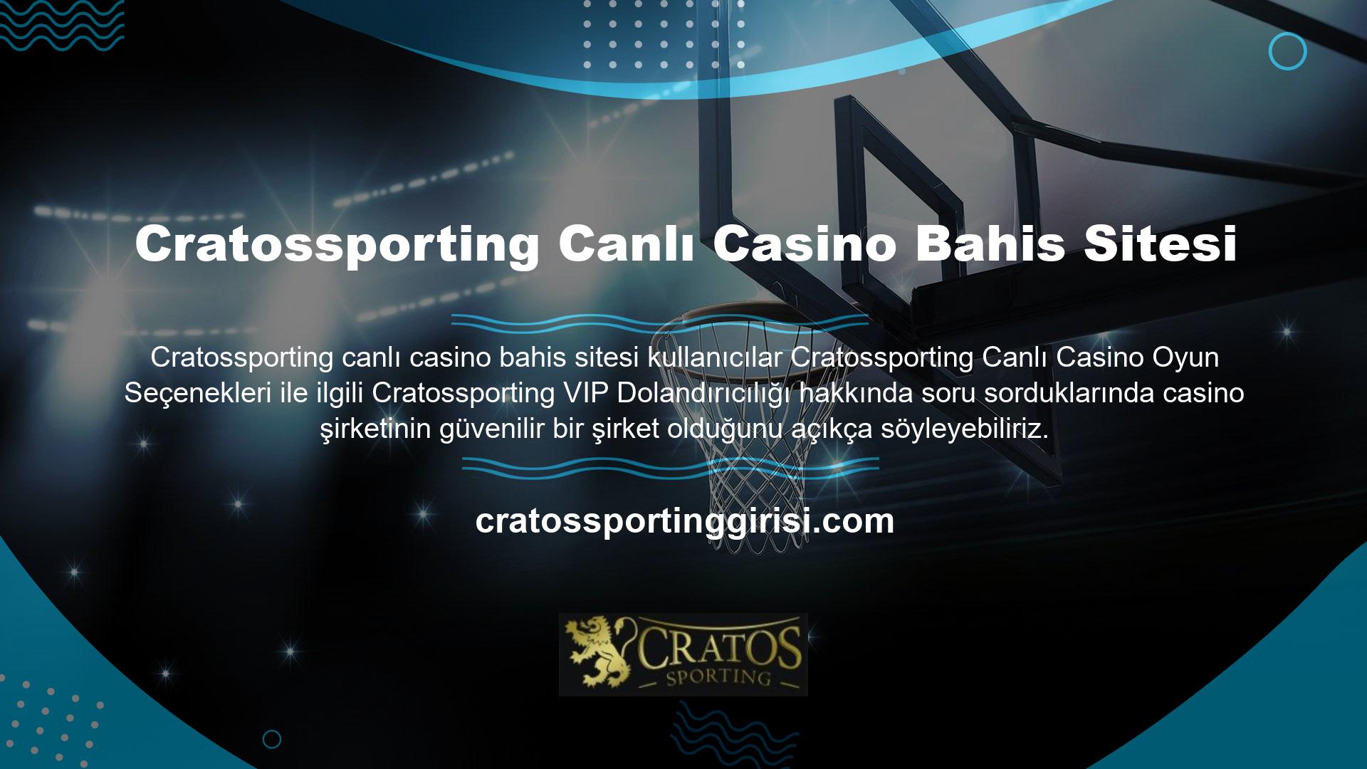 Cratossporting bahis sitesi, lisansı ve geçerliliği nedeniyle oyun sektörünün lider bahis platformudur